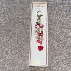 Eye Candy Sweetheart Love❤️ Red Bag Charms NEW in Box Valentine